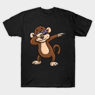 Funny Dabbing monkey shirt - perfect gift for kids T-Shirt